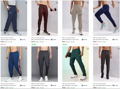 Image of HRX by Hrithik Roshan Men's trackpant up to 74% Discount 