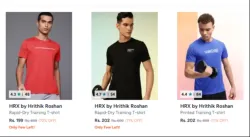 HRX Mens Tshirts upto 70% discount 