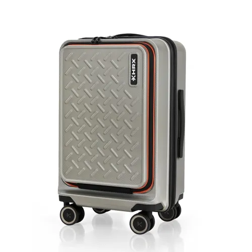 Image of HRX Silver Cabin Polycarbonate Hard Shell Suitcase Laptop Compartment