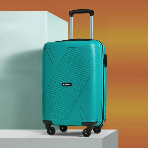 Image of HRX Small Cabin Suitcase (57 cm) 4 Wheels - Icon - Teal