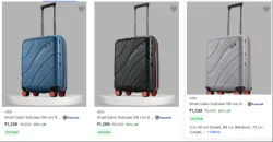 HRX Small Cabin Suitcase Upto 85% Discount