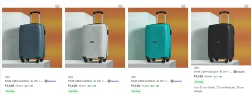 Image of HRX Suitcase at 82% discount 