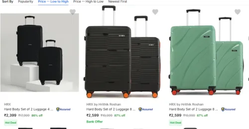 Image of Hrx Suitcases (Pack Of 2) upto 87% Discount