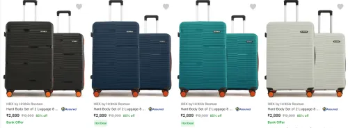 Image of Hrx Suitcases (Pack Of 2) upto 85% Discount