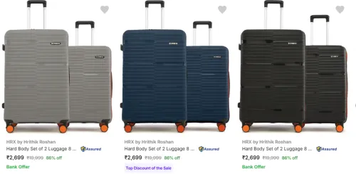 Image of Hrx Suitcases Pack Of 2 upto 86% Discount