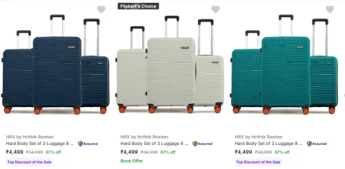 Image of Hrx Suitcases (Pack Of 3) upto 87% Discount