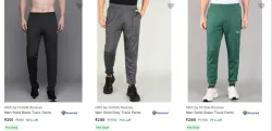 Hrx By Hrithik Roshan Mens Track Pants at Minimum 70% Discount