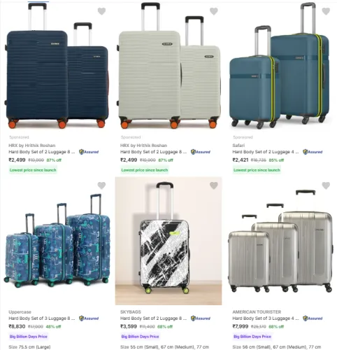 Image of HRX Trollybag Minimum 80% Discount