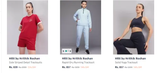 Image of Hrx Women Fashion Tracksuit Minimum 70% Discount