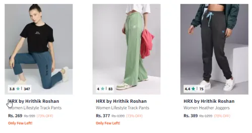 Image of HRX Women Fashion Trouser Minimum 70% Discount