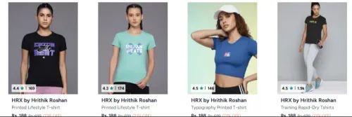 Image of HRX women low to high up to 73% Discount 
