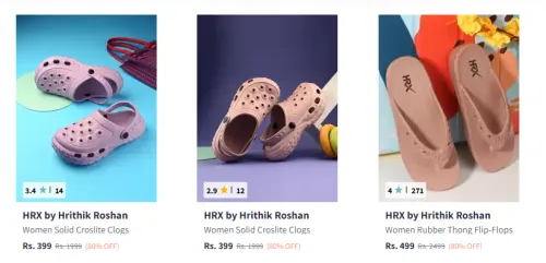 Image of Hrx Women's Clogs Starting At ₹399