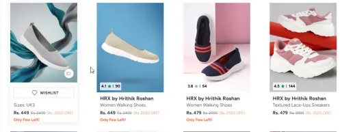 Image of HRX Women Shoes Minimum 80% Discount
