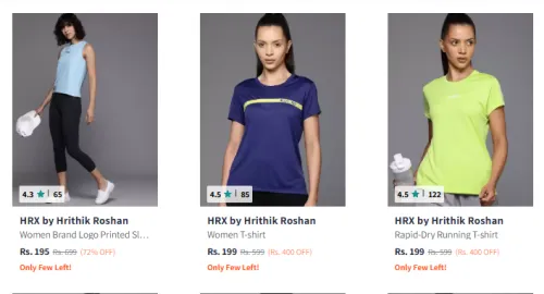 Image of HRX Women T-shirt Minimum 70% Discount