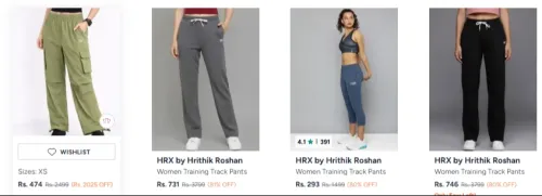 Image of HRX women trackpant up to 80% Discount 