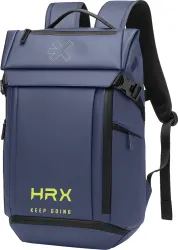HRX by Hrithik Roshan Large 40 L Laptop Backpack Keep Going Unisex Bag with both Shoe and 180° Volt Pocket (Blue)
