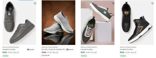 Image of Hrx By Hrithik Roshan Men’s Casual Shoes at minimum 70% Discount