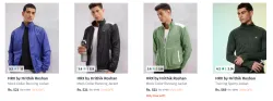 HRX by Hrithik Roshan Mens Jackets at minimum 70% Discount
