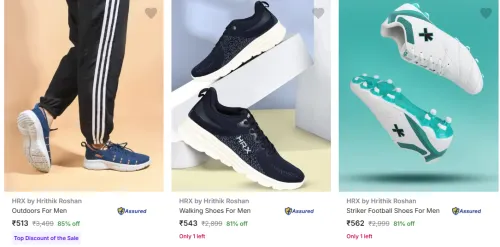Image of Hrx By Hrithik Roshan Men’s Sports Shoes upto 85% Discount