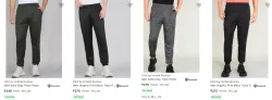 Hrx By Hrithik Roshan Mens Track Pants at minimum 70% Discount