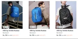Hrx By Hrithik Roshan Backpacks at Upto 82% Discount