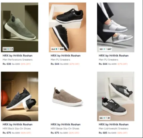 Image of Hrx By Hrithik Roshan Casual Shoes at minimum 80% Discount
