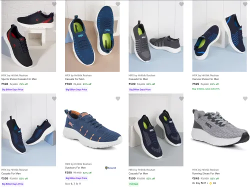 Image of HRX by Hrithik Roshan Casuals For Men starting @ ₹598