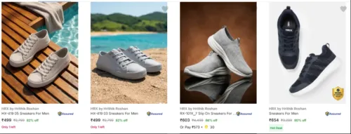 Image of Hrx By Hrithik Roshan Men’s Casual Shoes upto 86% Discount