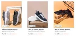 HRX by Hrithik Roshan Mens Shoes Upto 86% Discount