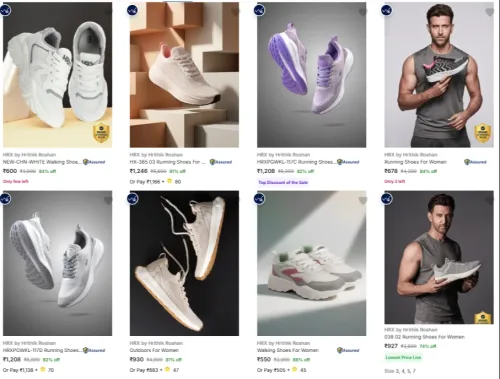 Image of HRX by Hrithik Roshan Women's Sports Shoes at minimum 74% Discount