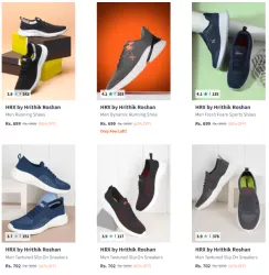 Hrx By Hrithik Roshan Brand Mens Shoes @ Minimum 80% Discount