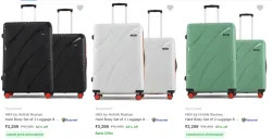 HRX by Hrithik Roshan Brand Suitcases (Set of 2) @ Minimum 80% Discount
