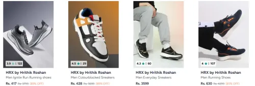 Image of HRX by Hrithik Roshan Men's Shoes upto 89% Discount 