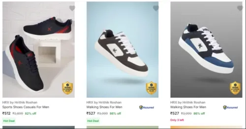 Image of Hrx By Hrithik Roshan Men’s Sports Shoes Starting @ ₹512