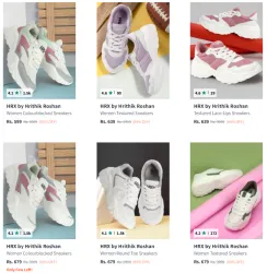 HRX by Hrithik Roshan Womens Shoes @ Minimum 80% Discount
