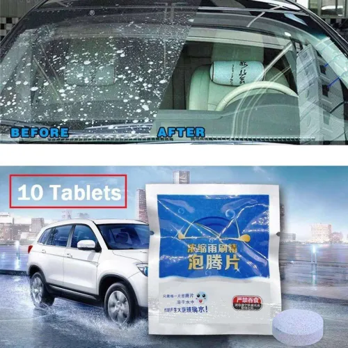Image of HSR 10pcs / 1set Car Windshield Glass Cleaner Car Solid Tablets Wiper
