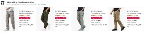 Image of Hubberholme Men's Jeans 20 at minimum 90% Discount