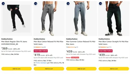 Image of Hubberholme Men's Jeans Starting at ₹369