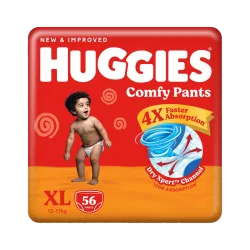 Huggies Comfy Baby Diaper Pants - XL (56 Pieces) 