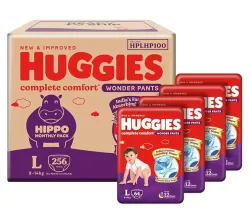 Huggies Complete Comfort Wonder Pants  (64 count, Pack of 4)