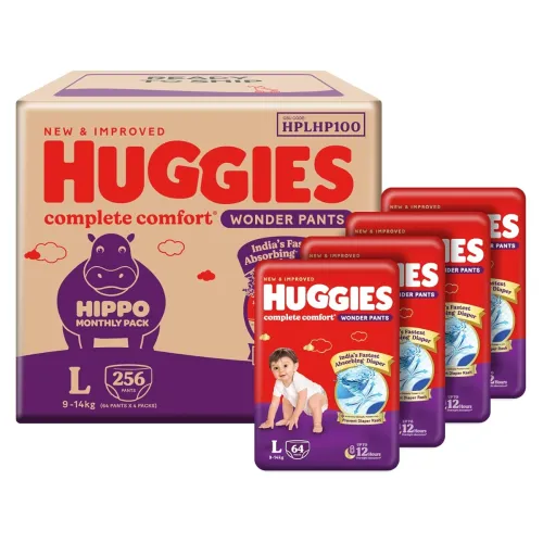Image of Huggies Complete Comfort Wonder Pants 256 Count (64 count, Pack of 4)