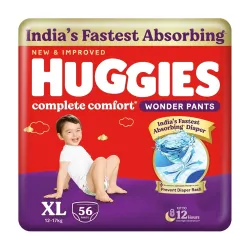 Huggies Complete Comfort Wonder Pants | Pant Style Baby Diapers Extra Large Size