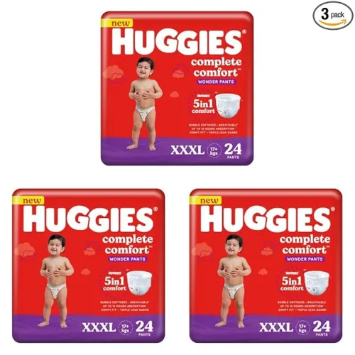 Image of Huggies Complete Comfort Wonder Pants XXXL (17kg+) 72 Count