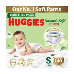 Huggies Natural Soft Premium Baby Diaper Pants, Our No.1 Soft Pants