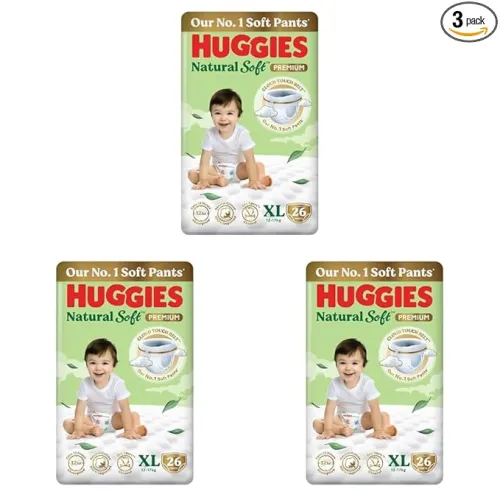 Image of Huggies Natural Soft Diaper Pants XL (78 Pack)