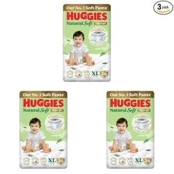 Huggies Natural Soft Diaper Pants XL (78 Pack)