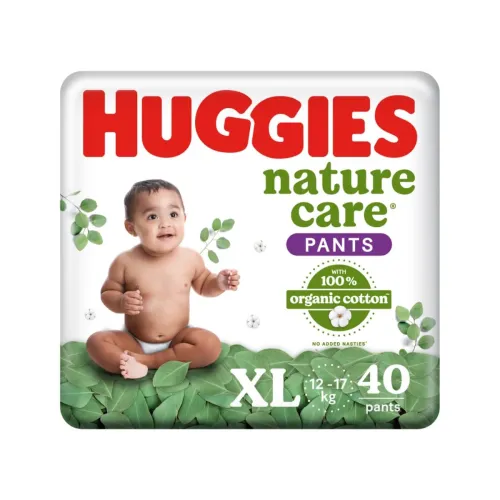 Image of Huggies Nature Care Baby Diaper Pants – XL (40 Count)