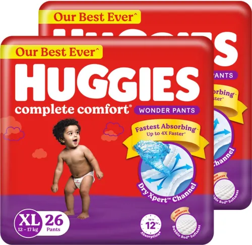 Image of Huggies Complete Comfort XL Wonder Pants Diapers (52 Pieces)
