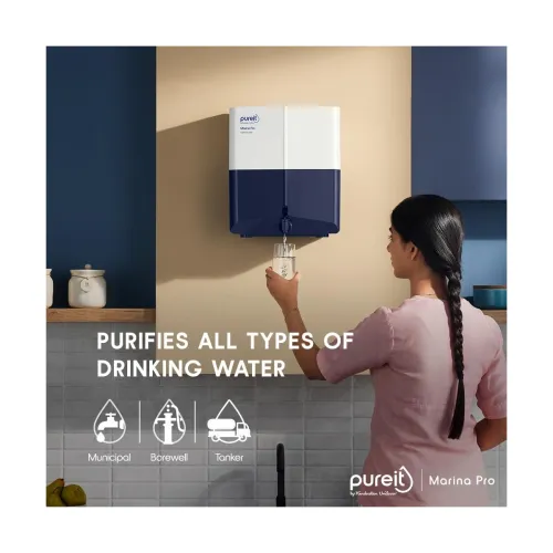 Image of HUL Pureit Marina Pro Mineral RO+UV LED in-tank | 7 stage Purification | 