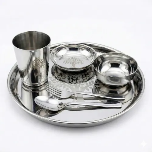 Image of Human Hydro Stainless Steel Dinner Set (Pack of 6)